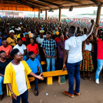 **

"A vibrant, fully clothed crowd enjoying a music performance at the New Afrika Shrine in Lagos, safe for work, appropriate content, professional photography, modest attire, perfect anatomy, natural proportions, family-friendly, showcasing the energy and cultural richness of the venue, with musicians on stage and people dancing, well-formed hands, proper finger count."

**