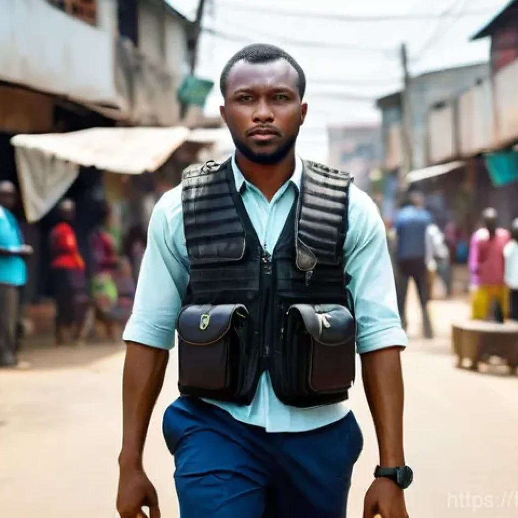 나이지리아의 언론 자유 현황 - **Prompt 1: The Resilient Nigerian Photojournalist Amidst Challenges**
"A powerful, realistic ph...