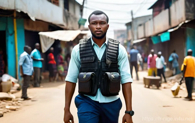 나이지리아의 언론 자유 현황 - **Prompt 1: The Resilient Nigerian Photojournalist Amidst Challenges**
"A powerful, realistic ph...