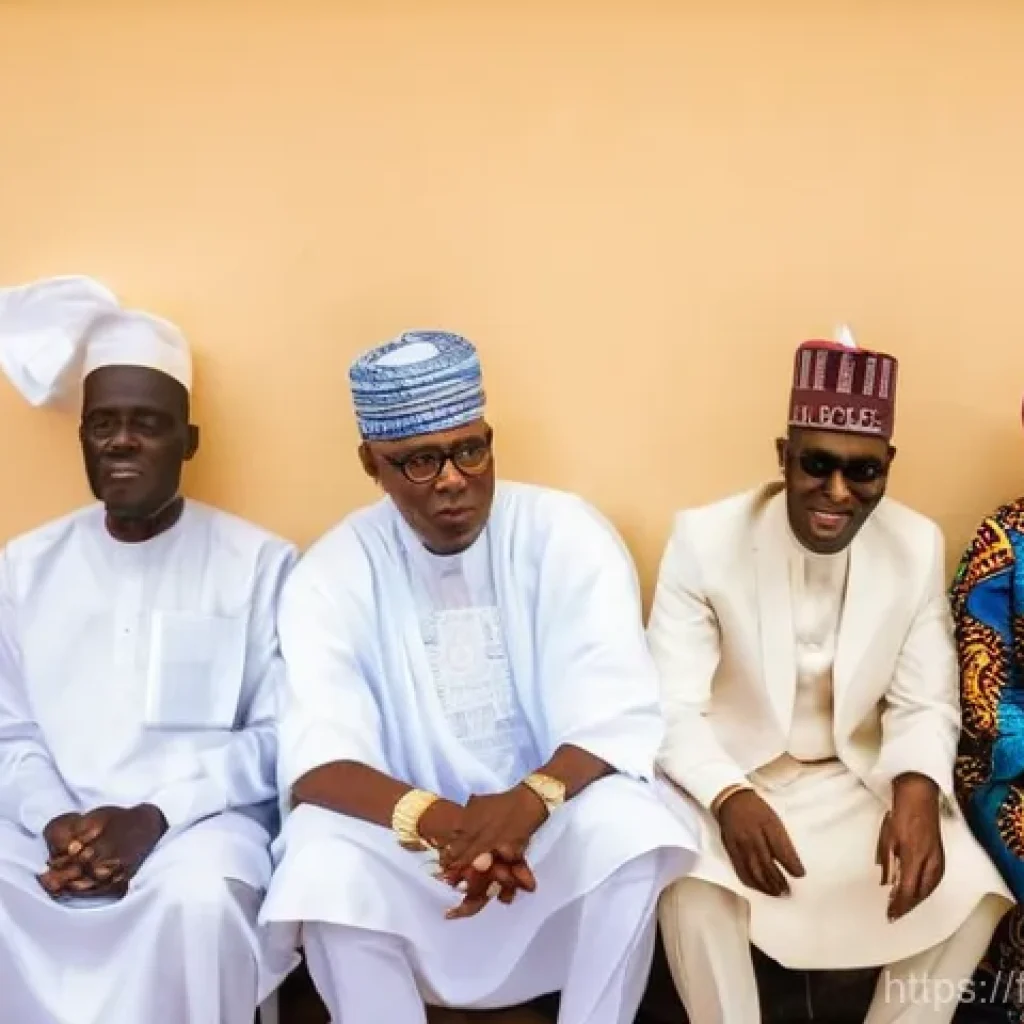 나이지리아 무슬림과 기독교 비율 - Interfaith Dialogue for a Peaceful Future in Kaduna**
* **Scene:** A brightly lit, welcoming comm...