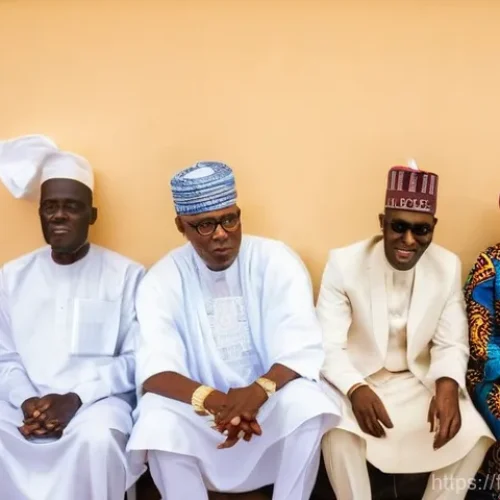 Home 15 나이지리아 무슬림과 기독교 비율 - Interfaith Dialogue for a Peaceful Future in Kaduna**
* **Scene:** A brightly lit, welcoming comm...