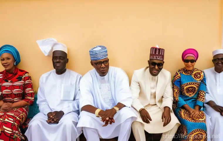 나이지리아 무슬림과 기독교 비율 - Interfaith Dialogue for a Peaceful Future in Kaduna**
* **Scene:** A brightly lit, welcoming comm...