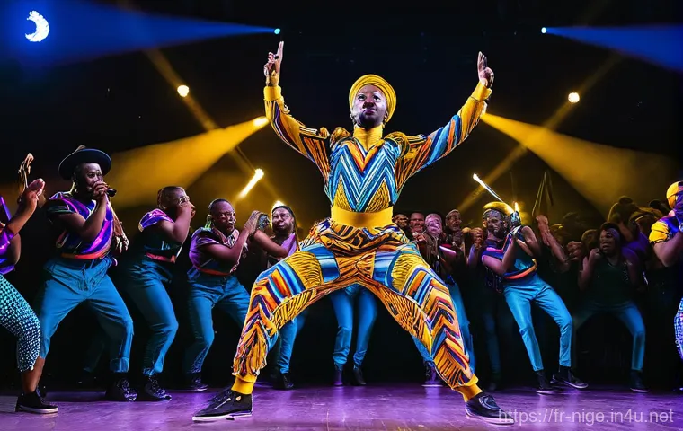 나이지리아 유명 인플루언서 - **A Humorous Nigerian Storyteller in a Community Setting:**
    "A charismatic Nigerian man, in his ...